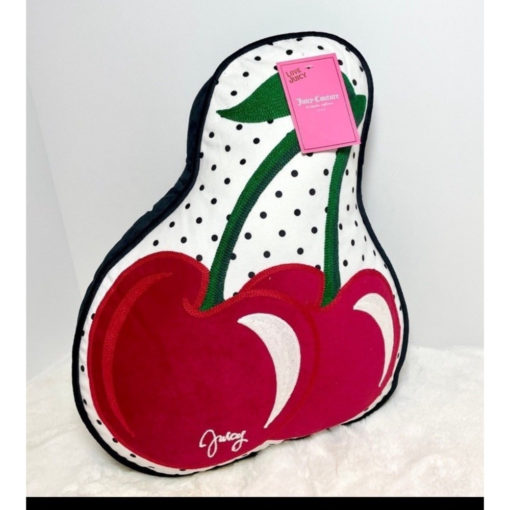 NEW!‎ 🍒 Juicy Couture Cherry Polka Dot Pillow by Juicy Couture Home